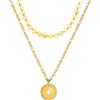 Purelei Waikikiki - Set di 2 gioielli da donna a strati con Lolani Necklace & Kalani Necklace - Acciaio inossidabile, impermeabile, regolabile 35 - 50 cm - Oro/Argento/Oro rosa, 50 cm, Acciaio