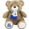 CYPBRANDS - Real Madrid, Orsacchiotto Con Sciarpa 32 Cm, Colore Beige, Peluche Morbido E Attacco, Regalo Per Bambini E Fan, Prodotto Ufficiale