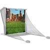 SimSpace Deluxe Home Driving Net Impact Screen 2,4 x 2,5 m - Schermo proiettore per simulazione golf, compatibile con rete da guida (rete non inclusa), include 20 corde elastiche, tessuto premium