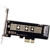 JSER Scheda adattatore da NVME a PCI-E 4.0 a basso profilo PCI-E 3.0 x1 Lane a M.2 NGFF M-Key SSD Nvme AHCI PCI Express