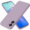 EASSGU Custodia per Realme Narzo 50 5G / OPPO A77 5G (6.58 Inches), Cover Morbida in Silicone TPU - Erba Viola
