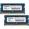 D DUOMEIQI 16GB kit 2x8GB DDR3 1600MHz 8GB PC3-12800S 2RX8 DDR3 12800 SODIMM RAM DIMM Memoria 1.35V 204-Pin CL11 Unbuffered Non-ECC Laptop