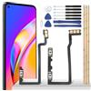 YHX-OU Per Oppo A94 5G CPH2211 Power Button Player Power Flex Cable Digitaler, Power ON off Volume Tasti Laterali Flat Flex Cambio Interno Pulsante di Ricambio Kit di Riparazione + Strumento