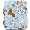 Dadanism 6-7 Pollici Custodia Protettiva Sacchetto per E-Reader, Blu+Cane