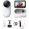 Insta360 GO 3S Pack Sport Acquatici (128GB) - Cam 4K per vlogging, POV a mani libere, montaggio magnetico, stabilizzazione, 140 minuti di autonomia, impermeabilità fino a 10 m, editing IA