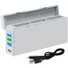LYONGTECH LCD Caricabatteria per Gopro HERO 12/11/10/9,Three Battery Charger, Carica Batteria,Caricatore Hub,Accessori di Ricarica