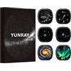 YUNRAY Dischi per Proiettore Stellare - Set di Dischi Ultra HD, Compatibili con YUNRAY Galaxy Lite Star Projector, POCOCO & ORZORZ Galaxy Projector, 6 Pezzi (Classic)