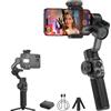 ZHIYUN Smooth-5S AI Combo[Ufficiale] Stabilizzatore Smartphone, Handy Gimbal a 3 assi con Treppiede, AI Tracker, Stabilizzatore Telefono Cellulare per Vlog, Youtube, TikTok