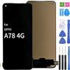 iYAiYO Schermo LCD Display Digitalizzatore Touch Screen Ricambio Compatibile con Oppo A78 4G CPH2565 Incell Schermo Completo con Strumenti-Nero