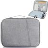 PIWOSGOL Custodia per Tablet 9-11 Pollici Compatibile con iPad Pro/Air 11 (M4/M2), iPad 10.9 10ª Gen, iPad 10.2,Galaxy Tab A9+/S9 FE,Borsa Porta Tablet Imbottita con Manico e Tasca Accessori,Grigio