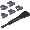 Futheda 5PCS Tappi Antipolvere Proteggi la Copertura Protezione per connettore Lightning Compatibile con iPhone 14 13 12 11 X XS XR 8 7 Mini Plus PRO Max Grigio
