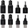KUOQIY 8 Pezzi Adattatore di Alimentazione USB a DC, USB 2.0 A a DC 5.5x2.1 mm Connettore Barile di Carica Adattatore di Alimentazione Jack, per Dispositivo di Ricarica-USB DC 5V