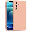 Mixroom - Cover Custodia Case per Samsung Galaxy A14 4G / 5G Protezione Fotocamera in Silicone TPU Morbido Opaco Bordi Piatti Colore Rosa