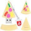 BORLTER CLAMP Chiavetta USB da 32 GB, BorlterClamp Pendrive a Forma di Pizza Divertente e Carina Memoria Flash Drive Unità Flash per Archiviazione Dati Esterna