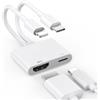 Wvoillty Adattatore USB-C e Lightning a HDMI per iPhone, iPad, MacBook, [certificato Apple MFi] 4K @60Hz UHD Digital AV Adattatore per TV/Monitor/Proiettore, Plug & Play