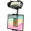 Dosvsi Porta Tablet Specchietto Retrovisore Auto, Supporto Tablet da Specchietto Retrovisore, Braccio Regolabile 360°, per iPad Pro Air Mini, iPad 10.9, Galaxy Tab S A, 4~13 Tablet & Telefono