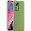 HULLIN Custodia per Telefono in Silicone Colorato, Adatta per Xiaomi MI 12 Pro (6.67) - Verde Matcha