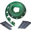 aotusoa Aotuosa Bordure per Giardino Flessibile Alta 10 cm e Lunga 10 Metri con 30 Ancoraggi di Fissaggio Bordi Aiuole Plastica per Prato Senza Scavare (Verde, 10 cm x 10 m)