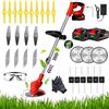 KEJSNDXC Decespugliatore A Batteria, 24v Decespugliatore Elettrico, Tagliabordi A Batteria 5 In 1testata Regolabile E Maniglia Telescopica Per Il Taglio Di Giardini, Prati E Terreni Agricoliq (style-1)