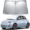 GFWGTS Parasole Parabrezza Compatibile con FIAT 500 500e Elettrico 2021-2024 2025, Parasole Anteriore con Protezione UV, Protezione Calore, Pieghevole, Auto Ombrellone Coperture Accessori