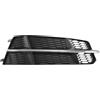 A ABSOPRO Griglia Per Luci Fendinebbia Per Audi A6 C7 S-Line 15-18 1pc | Nero Argento Tono, ABS, 54.5x15cm, Anteriore Destro, OE: 4G0807682AN, Durevole