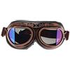 MUXSAM Occhiali protettivi, da sole, vintage, per casco Steampunk, per sport all'aperto, per motocross