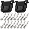 YINETTECH Set di 2 connettori a 8 pin 3B0972724 con terminali micro timer per impianto elettrico compatibile con Audi compatibile con VW