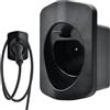 Gudalea EV Supporto per Cavo, Porta Caricabatterie Tipo 2 EV, Organizer Cavo Accesori per Wallbox Stazione di Ricarica per Uso Interno ed Esterno, Fornito con Accessori di Montaggio - Nero