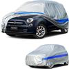 Holthly Telo Copriauto Esterno,Copertura Protettiva Auto 100% Impermeabile Anti UV Anti Graffi,Copriauto per Fiat 500,VW Up,Toyota Aygo,Renault Twingo, ecc.