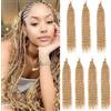Mscat 30 7 confezioni Ocean Wave Crochet Hair for Black Women Braiding Hair for Boho Braids 27#