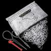 Hanyousheng 1000 elastici per capelli, elastici per capelli, supporti per coda di cavallo, con gancio per la rimozione della fascia+2 strumenti per treccia
