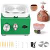 Jradse Tornio per Ceramica Mini Ruota di Ceramica Elettrica 2000 Giri/min,Macchina Ceramica con Giradischi da 6,5/10 cm Tornio,per Negozi di Ceramica Fai da Te e Hobbisti