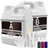 Vividye Gomma Silicone Liquido - 2,600ml Silicone per Stampaggio Traslucido per DIY Stampi in Silicone - 1:1 Rapporto Silicone da Colata Atossica per Stampo in Resina, Stampi per Candele, Stampo per Sapone