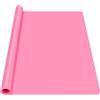 Luxeu Tappetino da Resina, 70 * 50cm Tappetino Nail Art Pieghevole, Lavabile in Lavastoviglie, per Artigianato, Protezione per Piano di Lavoro (Rosa)
