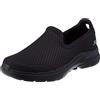 Skechers Go Walk 6 Motley, Scarpe Uomo, Black Textile Synthetic, 45 EU