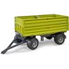 bruder 02203 - Fliegl Ribaltabile laterale a 3 sponde con sponda mobile, rimorchio ribaltabile, rimorchio da trasporto, trattore