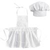 Notoke 2 pezzi, costume da cucina per bambini, cappello da cucina e grembiule, per bambini da 6 a 24 mesi, ideale come accessorio di scena per la fotografia per neonati e bambini