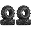KINGCOO Pneumatici RC per auto, 4 pezzi RC Crawler in gomma da 1,9 pollici, per 1:10 RC Rock Crawler Parti per Axial SCX10 D90 TF2 TRX4 Tamiya Gen8 (110 mm)