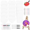 BSTDAYEVER Magic Puffy Paint 3D Foam Texture Painting Set di Pittura Magica Forme combinate con Motivo Drawing Magic Spugna Tela Carta da Pittura in Schiuma con 12 Penne Colori