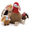 MorisMos Tacchino Peluche, Mamma 35cm con 3 cuddly bambino all'interno, animale giocattolo morbido, Kawaii regali per bambini Deco festa di compleanno
