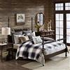MADISON PARK SIGNATURE Set di biancheria da letto per tutte le stagioni con inserto imbottito e copripiumino rimovibile, federe abbinate, cuscini decorativi, cotone, cabina urbana, plaid marrone,