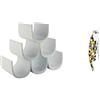 Alessi Noè GIA13 Portabottiglie di Design in Resina Termoplastica, Bianco & AAM32 1 Proust Parrot Cavatappi per Vino di Design, in Alluminio Profuso e PC, Multicolore