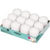 Bolsius Confezione da 12 Ceri Basici - Colore Bianco - Cera Inodore - Durata: Fino a 16 Ore a Candela - Dimensione 78/58