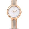 Swarovski Crystalline Orologio Bangle, con Cristalli, Swiss Made, Meccanismo al Quarzo, Impermeabile Fino a 50 m, Placcatura in Tonalità Oro Rosa, 32 x 32 mm, 8 mm, 16,2-19,2 cm, 1,2 cm
