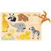 Goki - 2041554 - Puzzle di Legno per Incasso - Giovani Animali - 15 Pezzi