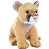 Wild Republic Cuddlekins Leone di Montagna, Peluche di Animali, 30 cm, Peluche per Neonati, Peluche per Regalo di Compleanno Imbottitura Realizzata Partendo da Bottiglie Riciclate
