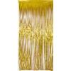 Folat 27584 Tenda per Feste - Laser Beam Gold - 1 x 2 m - Stelle filanti in alluminio per matrimoni, feste, decorazioni, cabine fotografiche e decorazioni per palchi di festival