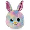 NICI Cuscino di peluche GLUBSCHIS coniglio Rainbow Candy 32x32cm colorato - Soffice cuscino per bambini, bambine, neonati e amanti dei peluche - Ideale a casa, all'asilo o in viaggio