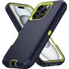 NONE Armatura Custodia per telefono Defender antiurto per iPhone 11 12 13 14 15 Pro Max X XS XR XSMAX 7 8 Plus SE2 SE4 Hard PC + TPU Cover posteriore