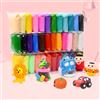 NONE Set di 12/24/36 pezzi di argilla magica ad aria secca - Divertimento per modellare non tossico per bambini e regali - Include colori vivaci e kit di attrezzi deluxe